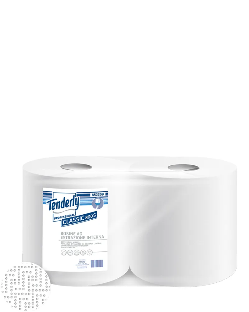 Lucart, Pulizia e Servizi – Bobina ad Estrazione Interna, 800 Strappi 22,8 x 23 cm – 2 pezzi