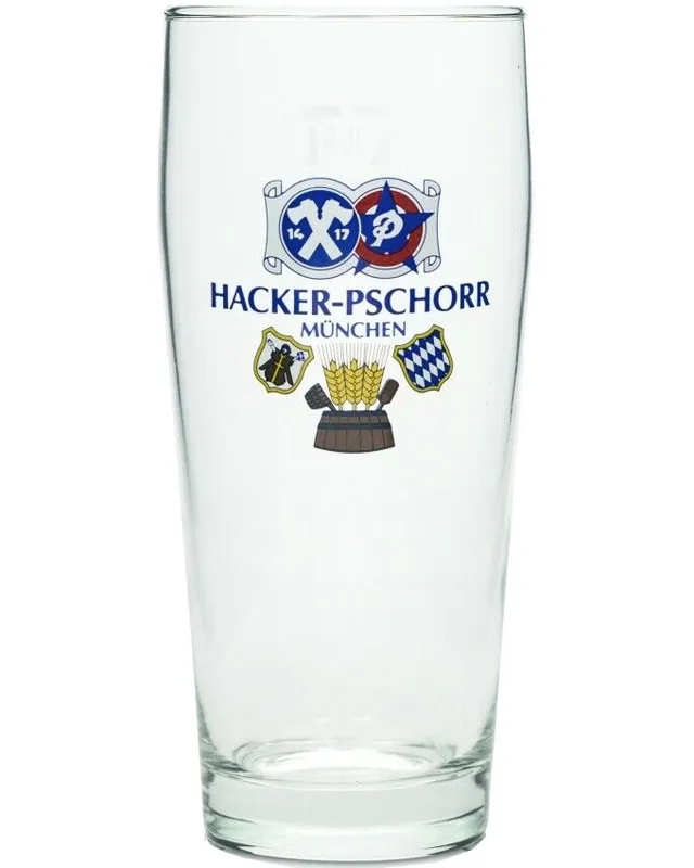 Hacker Pschorr – Willy Becher – cl 50 x 6 bicchieri vetro