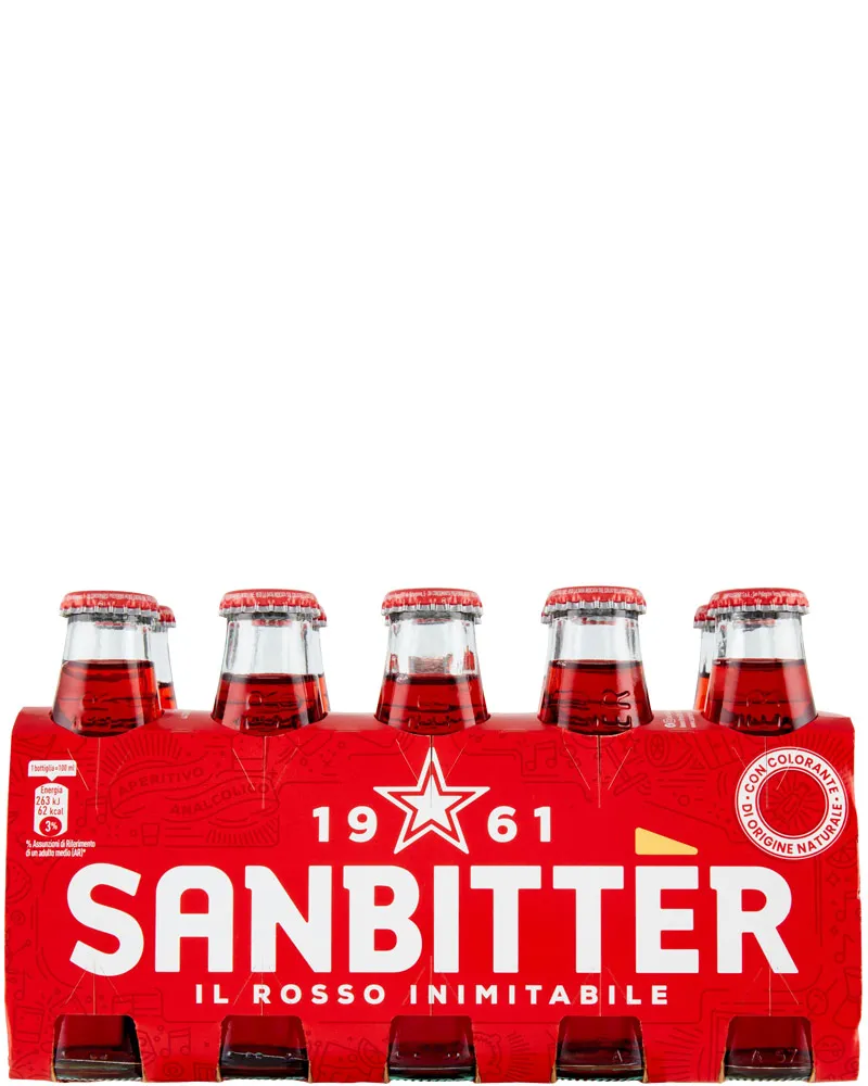 Sanbitter, Aperitivo – Rosso – cl 10 x 40 bottiglie vetro