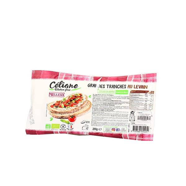 Pane a Fette Bio Senza Glutine – 4 Fette da 280 g | Celiane